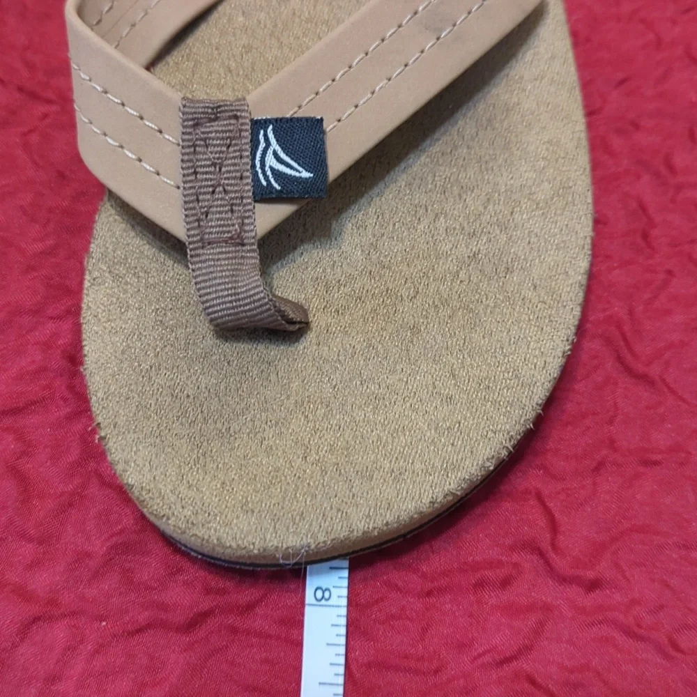 Sperry Tan Flip Flops